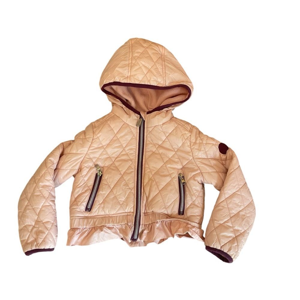 Michael Kors Toddler Girls Hooded Puffer Jacket Zip Up Light Warm Size 3T